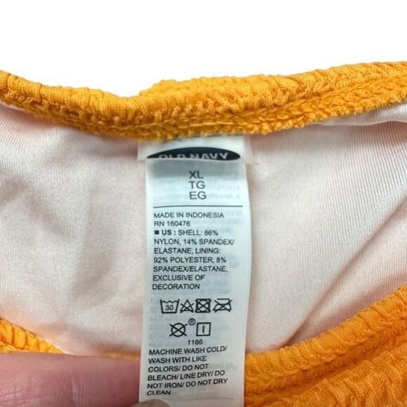 NWT Old Navy Orange Tie Bikini Tankini & Cheeky Bottom Set L/XL Swimsuit - Picture 5 of 10